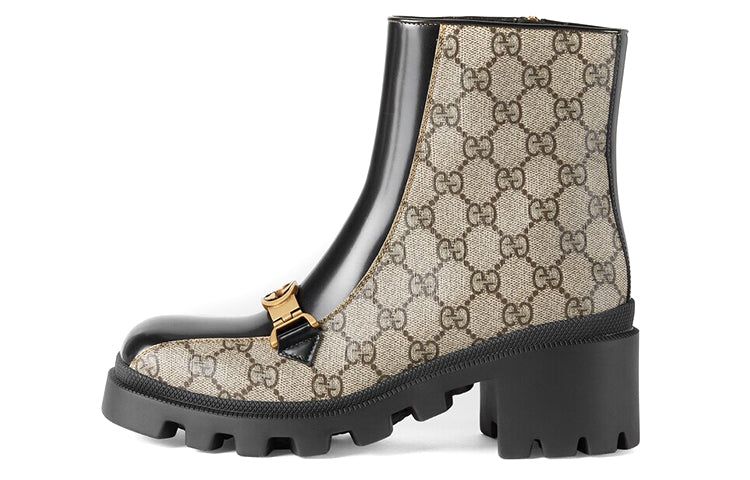 (WMNS) Gucci Horesbit Interlocking G ankle boots 'Black Ebony' 670412-2OQ50-9763 sold by KicksCrew product image thumbnail 2