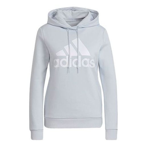 (WMNS) Adidas Loungewear Essentials Logo Fleece Hoodie 'Grey' H07890 sold by KicksCrew