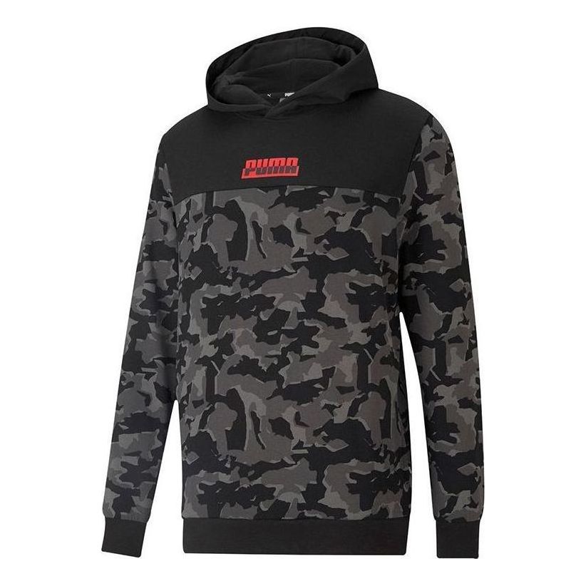 Puma Moletom Camo Printed Masculino Hoodie 'Black Camo' 588499-01 sold by KicksCrew