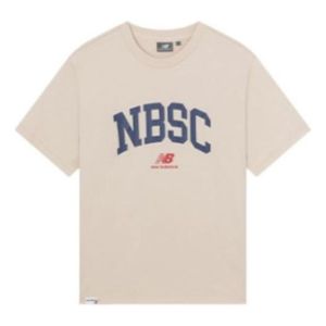 New Balance Logo Print Tee 'Beige Blue' 5ED25373-CRE sold by KicksCrew