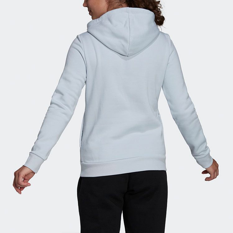 (WMNS) Adidas Loungewear Essentials Logo Fleece Hoodie 'Grey' H07890 sold by KicksCrew product image thumbnail 3