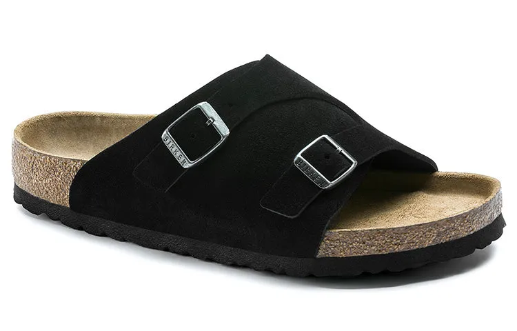 Birkenstock Zrich Soft Footbed Suede Leather Sandals 'Black' 1009528 sold by KicksCrew product image thumbnail 3