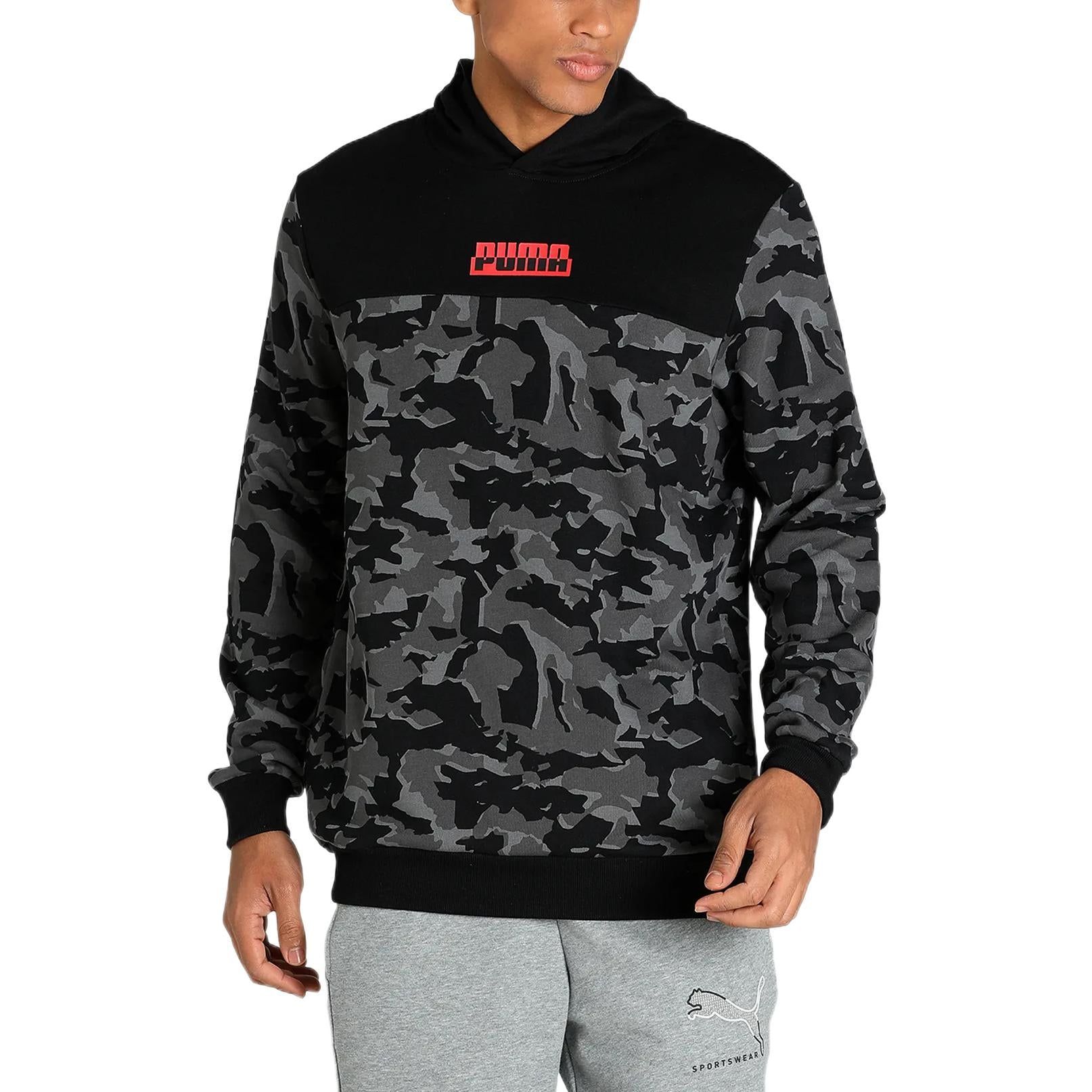 Puma Moletom Camo Printed Masculino Hoodie 'Black Camo' 588499-01 sold by KicksCrew product image thumbnail 3