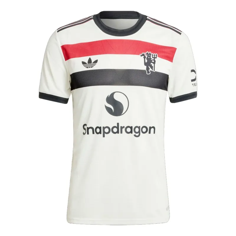 adidas Manchester United 24/25 Third Authentic Jersey 'White Red' IY7814 sold by KicksCrew