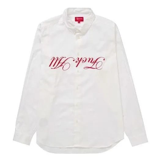 Supreme Jamie Reid Fuck All Shirt 'White Red' SUP-SS21-199 sold by KicksCrew