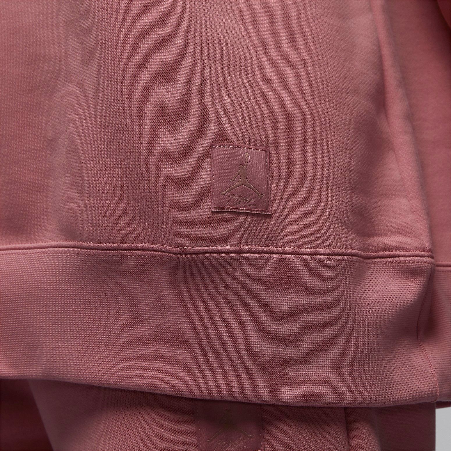 (WMNS) Air Jordan Flight Fleece Crewneck Sweatshirt 'Pink' FB5117-618 sold by KicksCrew product image thumbnail 2
