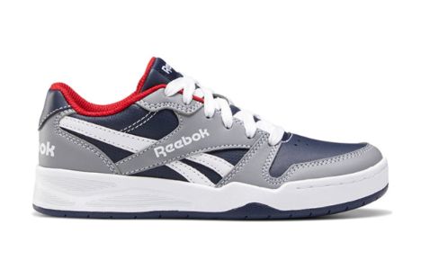 (GS) Reebok BB4500 Court Low 'Grey Vector Navy' FY5141 sold by KicksCrew