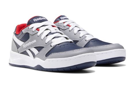 (GS) Reebok BB4500 Court Low 'Grey Vector Navy' FY5141 sold by KicksCrew