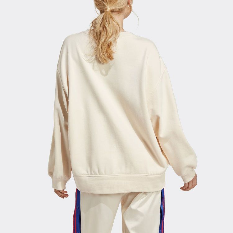 (WMNS) Adidas Premium Essentials Oversized Sweatshirts 'White' IC4977 sold by KicksCrew product image thumbnail 3