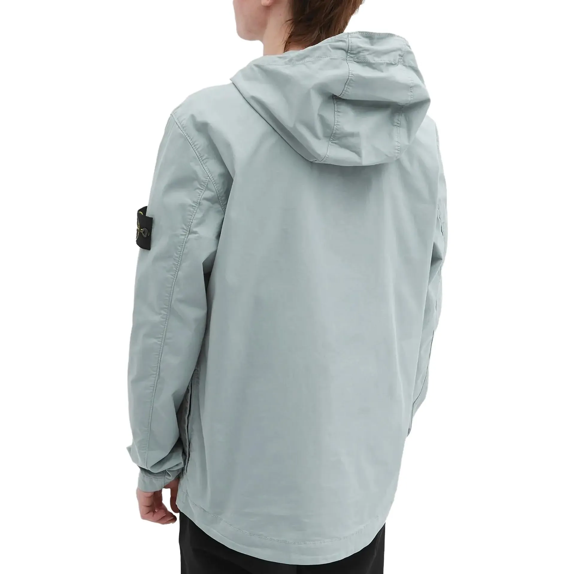 STONE ISLAND Supima Cotton Twill Stretch Hooded Jacket 'Sky Blue' 781543310-V0041 sold by KicksCrew product image thumbnail 4