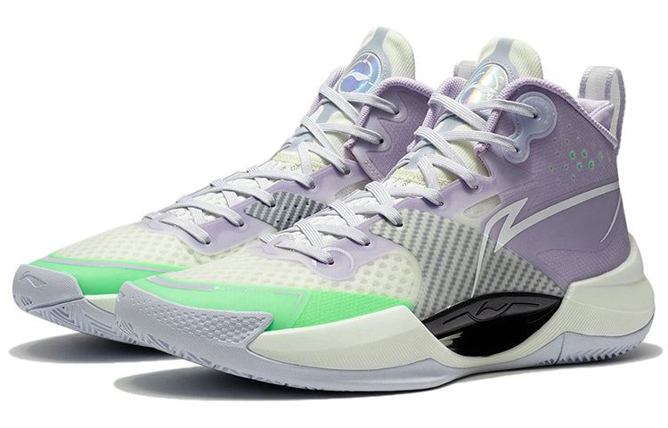 Li-Ning Superlight 'White Purple Green' ABAS027-5 sold by KicksCrew product image thumbnail 3