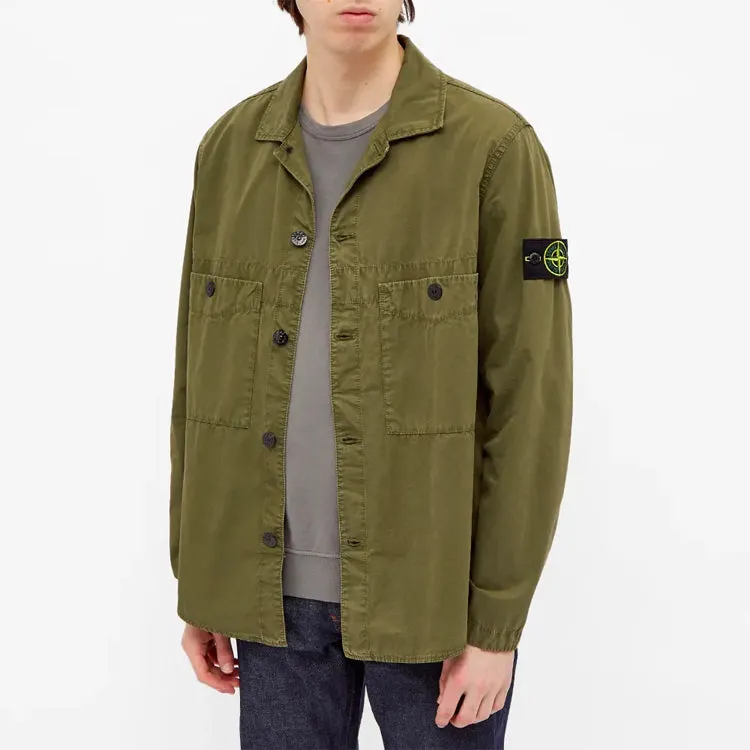 STONE ISLAND Two Pocket Overshirt 'Olive Green' 7415110WN-V0158 sold by KicksCrew product image thumbnail 3