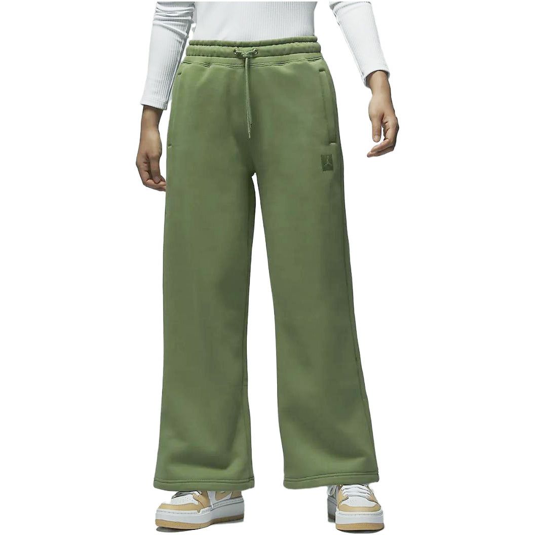 (WMNS) Air Jordan Flight Fleece Pants Asia Sizing 'Olive Green' FD7225-340 sold by KicksCrew