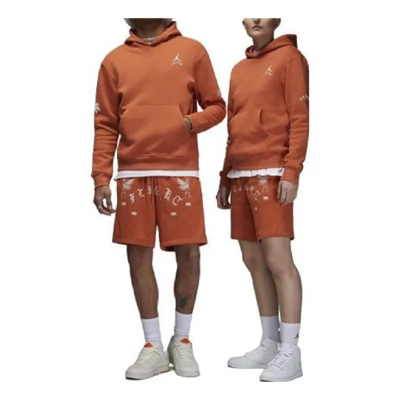 Air Jordan Artist Series by Umar Rashid Fleece Pullover Hoodie 'Orange' DX9706-812 sold by KicksCrew