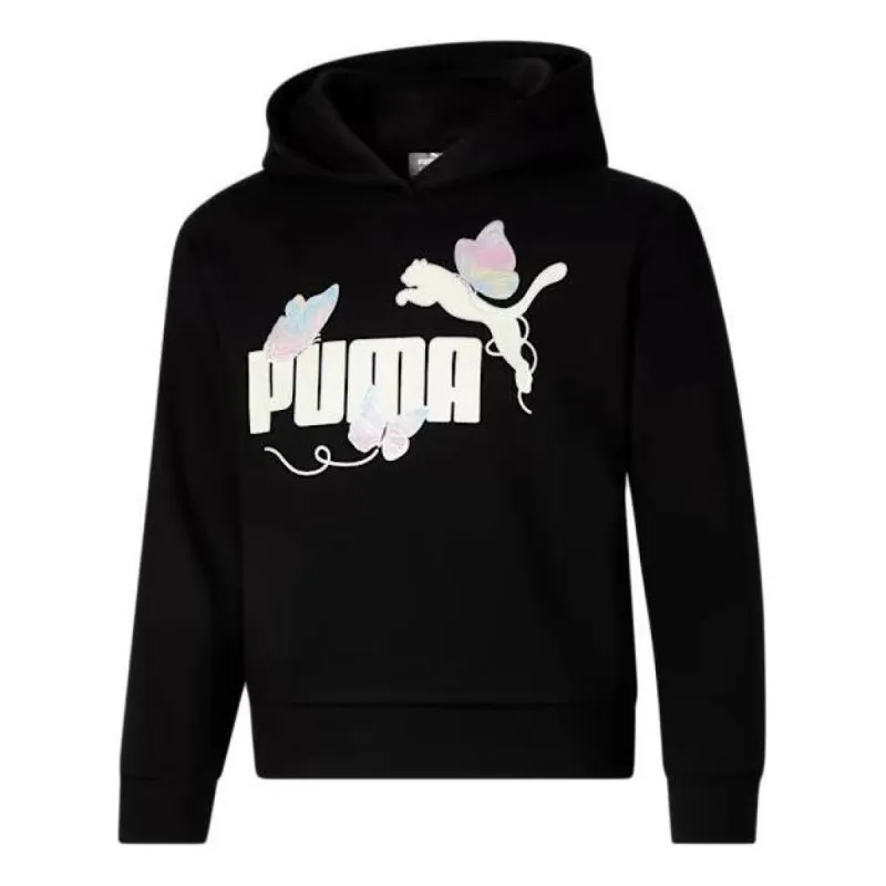 (GS) Puma Butterfly Hoodie 'Black' 859295-01 sold by KicksCrew