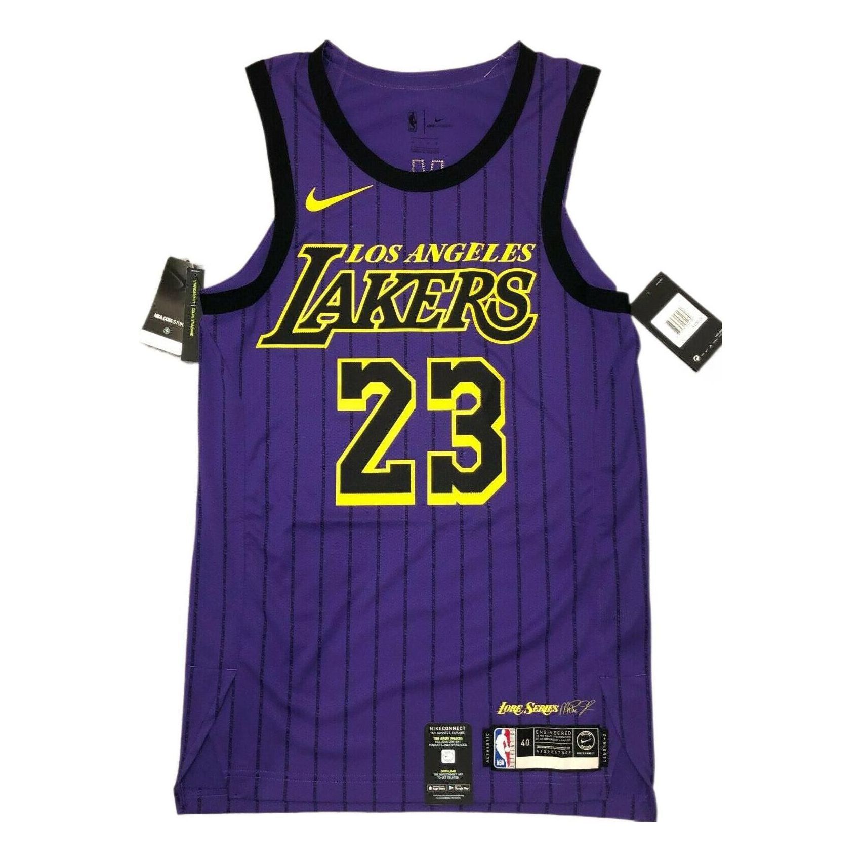 Nike NBA LA Lakers Lebron James City Edition Vaporknit Jersey 'Lakers Purple' AH6213-508 sold by KicksCrew