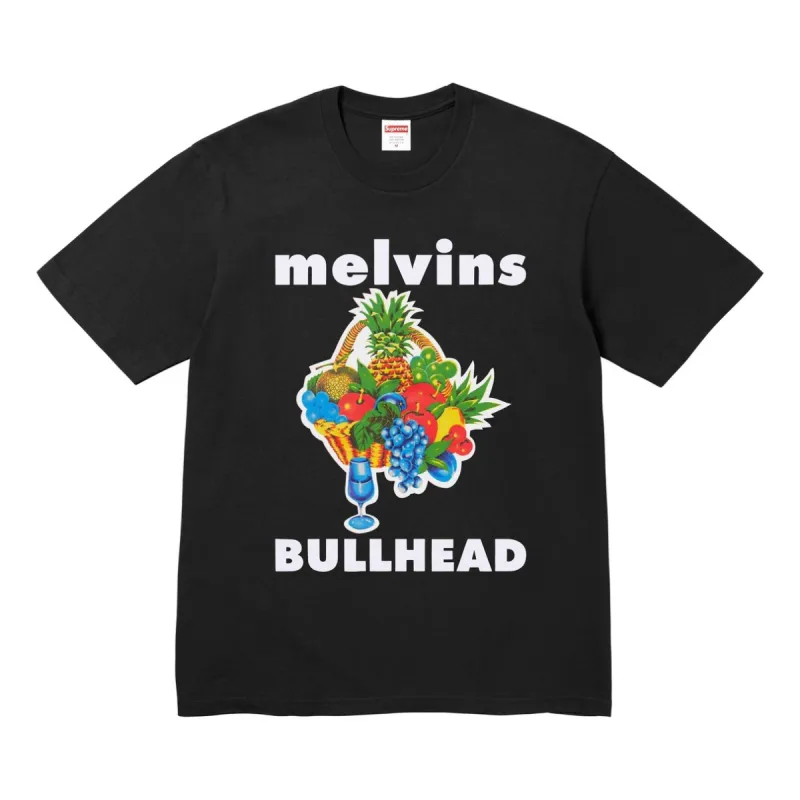 Supreme x Melvins BULLHEAD T-Shirt 'Black White' SUP-SS24-220 sold by KicksCrew