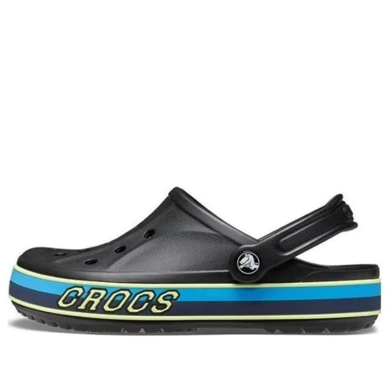 (GS) Crocs Bayaband Sport Band Clogs 'Black Blue' 208321-0C4 sold by KicksCrew