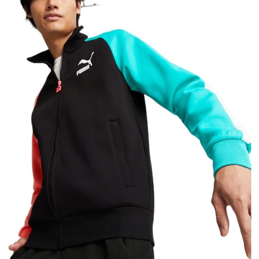 Puma Iconic T7 Track Jacket DK 'Black Blue Red' 531377-94 sold by KicksCrew product image thumbnail 3