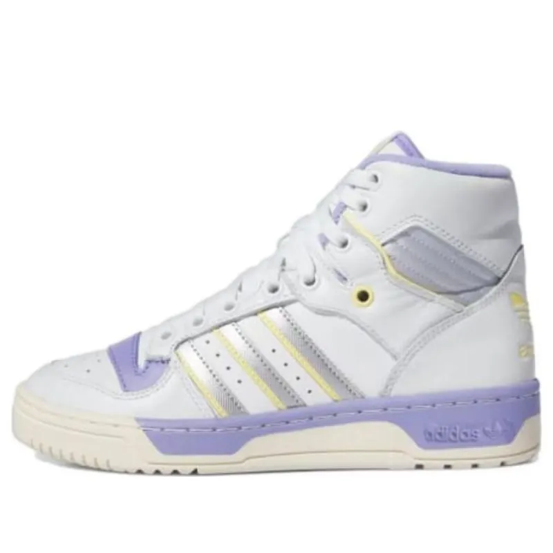 (WMNS) Adidas Rivalry High 'White Silver Lilac' HQ4428 sold by KicksCrew