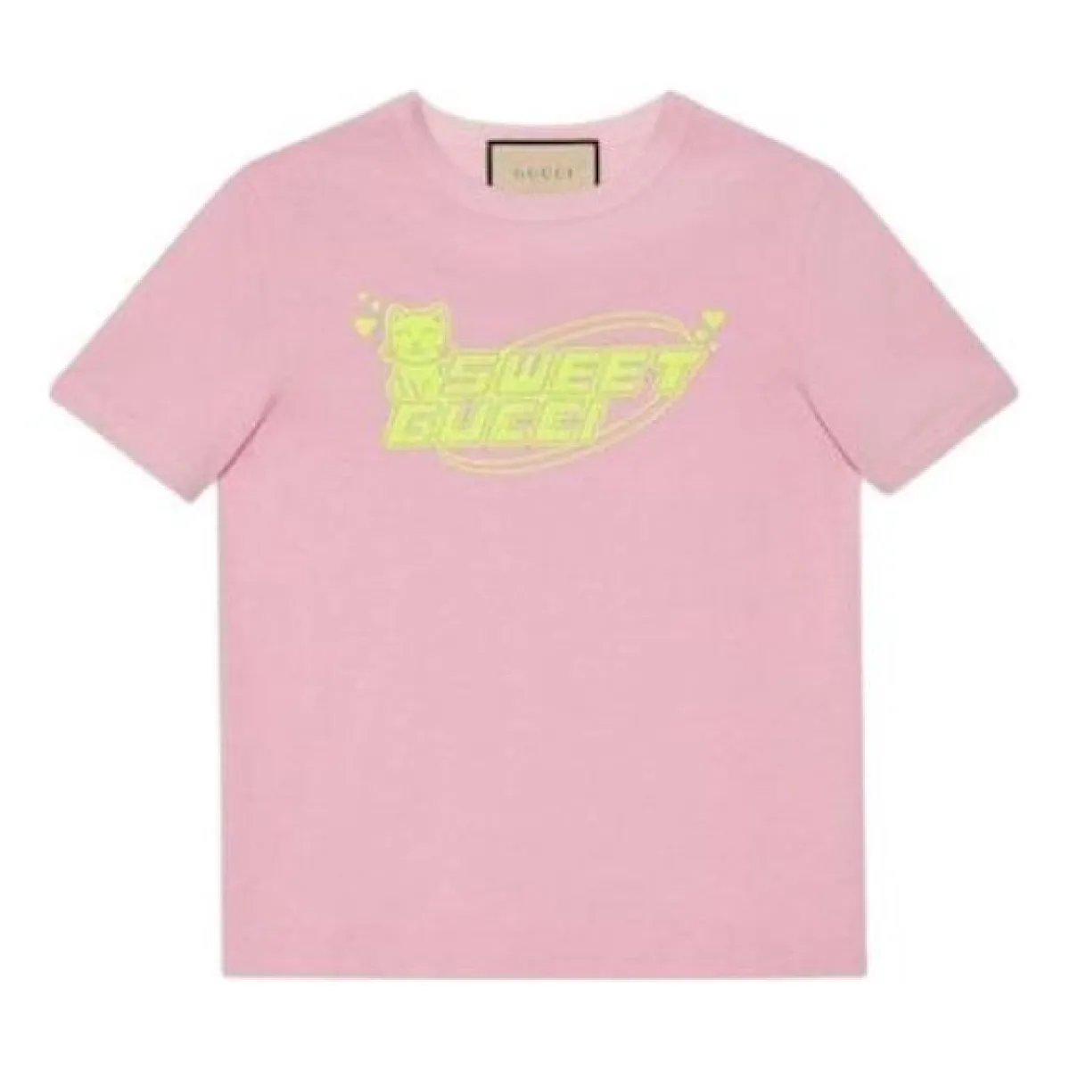 WMNS) Gucci Cotton Jersey T-Shirt 'Pink' 723566-XJGDD-5904