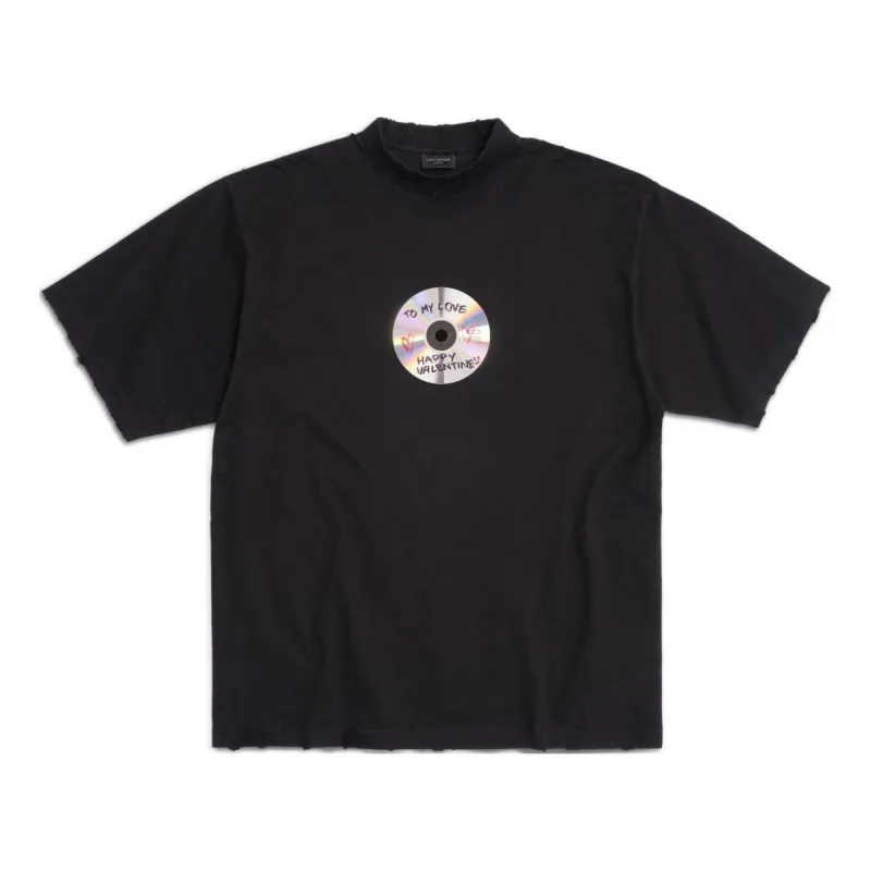 Balenciaga To My Love T-shirt 'Black' 764235TQVE41055 sold by KicksCrew