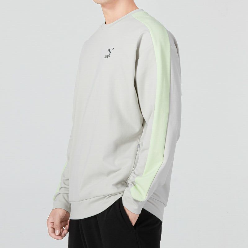 Puma Suit Crewneck Logo Sweatshirt 'Grey' 538830-09 sold by KicksCrew product image thumbnail 5