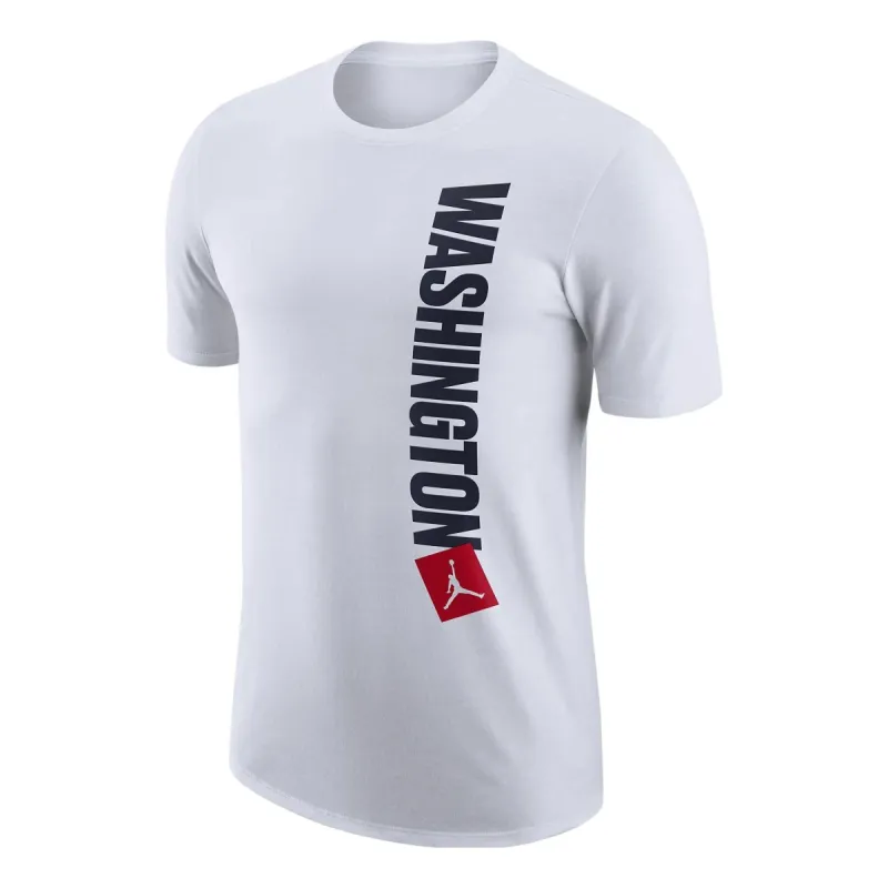 Air Jordan Washington Wizards Essential Statement Edition NBA T-Shirt 'White' DV5840-100 sold by KicksCrew