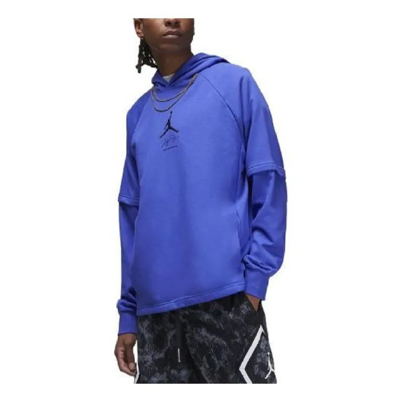 Air Jordan Dri-FIT Sport Breakfast Club Graphic Fleece Pullover Hoodie 'Lapis' DV9781-430 sold by KicksCrew