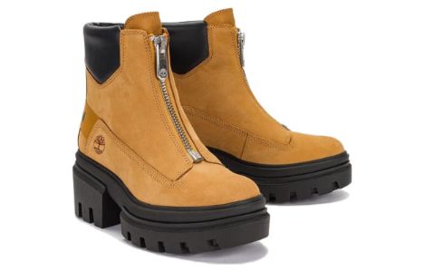 (WMNS) Timberland Everleigh Front-Zip Boot 'Wheat Nubuck' A5YHM sold by KicksCrew