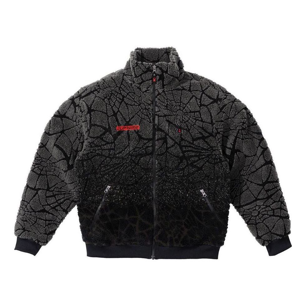 Supreme x Spyder Web Polar Fleece Jacket 'Black Grey' SUP-FW22-820 sold by KicksCrew
