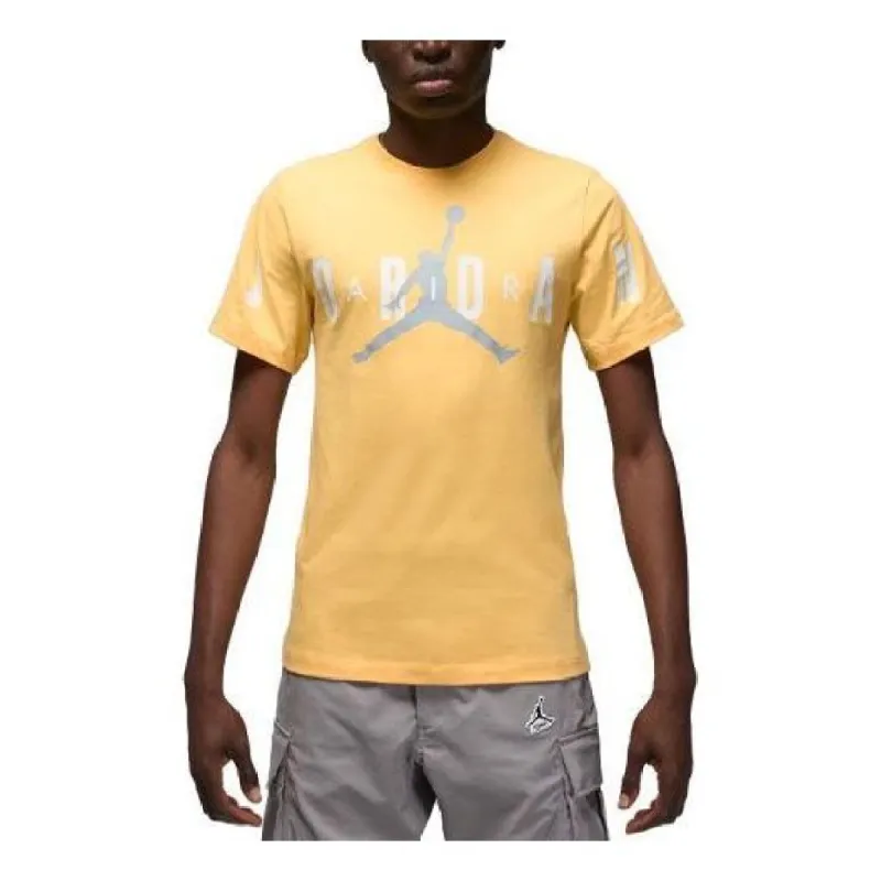 Air Jordan Air Stretch T-Shirt 'Yellow Grey' DV1445-795 sold by KicksCrew