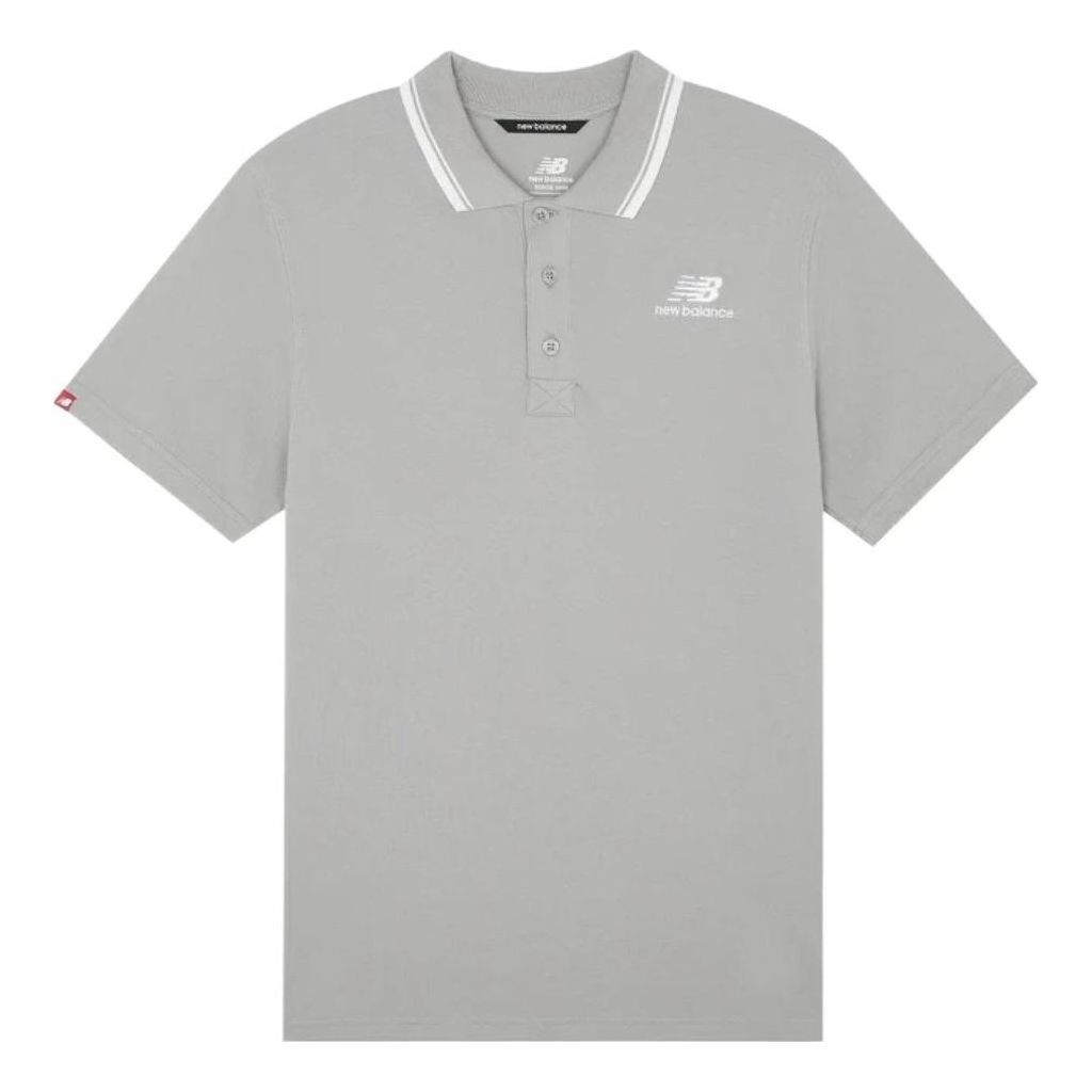 New Balance Short Sleeve Polo Shirt 'Grey' AMT01983-TAG sold by KicksCrew