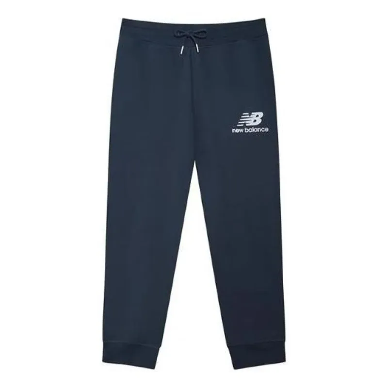 New Balance Essentials Stacked Logo Sweatpants 'Blue' AMP03558-ECL sold by KicksCrew