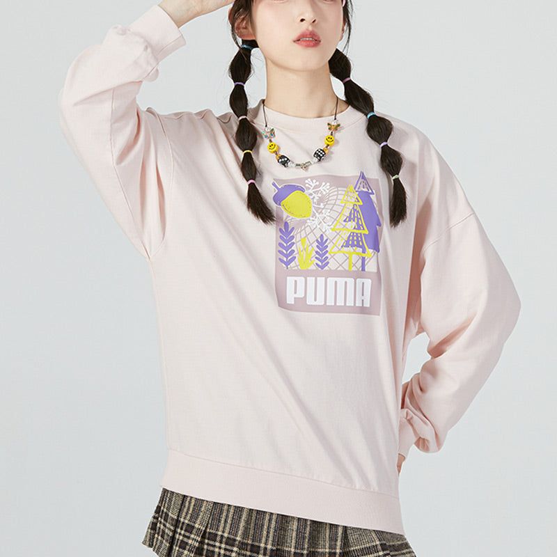 (WMNS) Puma FF Bubble Sleeve Crew Neck Sweatshirt 'Pink' 538779-48 sold by KicksCrew product image thumbnail 3
