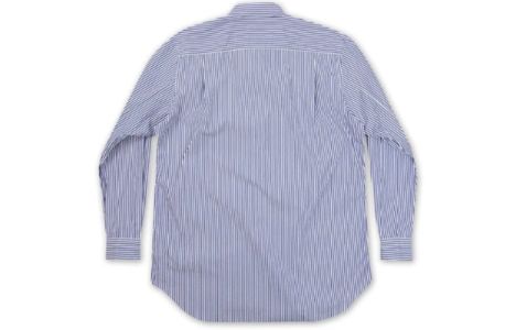 COMME des GARCONS PLAY Black Emblem Striped Button Down 'Blue' AZ-B008-051-1 sold by KicksCrew