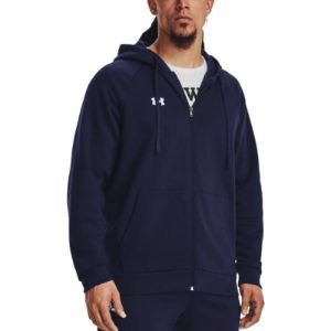 Under Armour Rival Fleece FZ Hooded Jacket 'Navy Blue' 1379767-410 sold by KicksCrew
