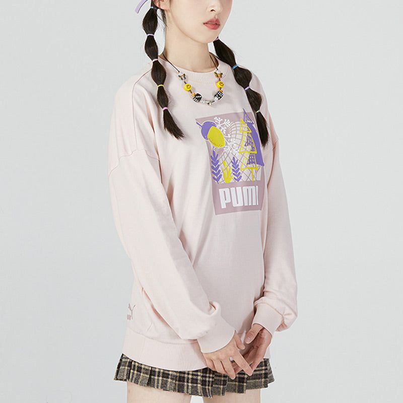 (WMNS) Puma FF Bubble Sleeve Crew Neck Sweatshirt 'Pink' 538779-48 sold by KicksCrew product image thumbnail 5