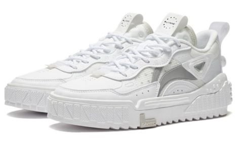 (WMNS) Li-Ning No.258 Skateboarding 'White Grey' AGCS076-1 sold by KicksCrew