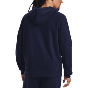 Under Armour Rival Fleece FZ Hooded Jacket 'Navy Blue' 1379767-410 sold by KicksCrew