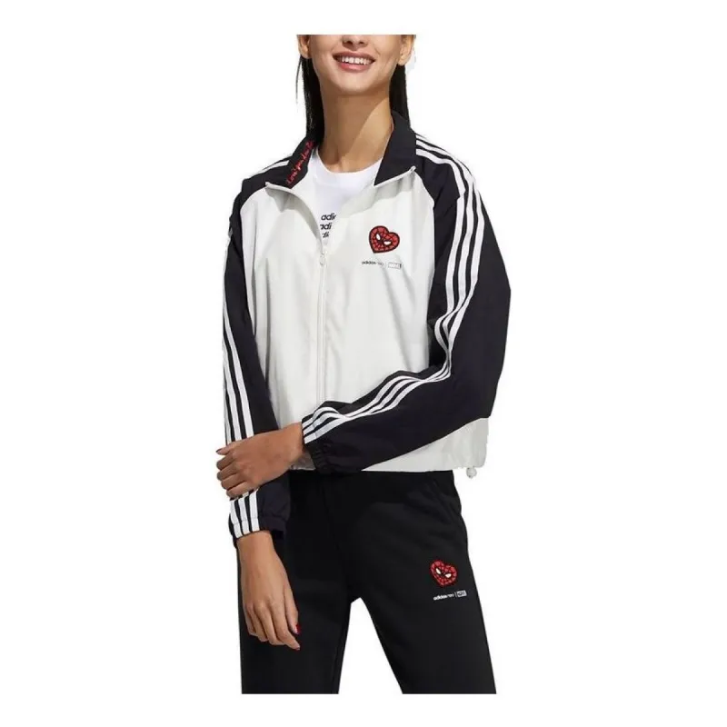 (WMNS) Adidas Neo X Spider Men Jackets 'White Black' H50251 sold by KicksCrew