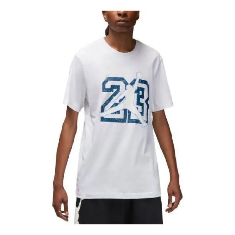 Air Jordan Flight Essentials T-Shirt 'White Blue' FB7394-100 sold by KicksCrew
