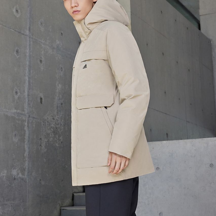 adidas Down Parka 'Beige' IV7554 sold by KicksCrew product image thumbnail 4