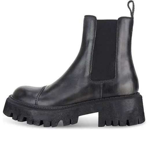 Balenciaga Tractor Chelsea Boots 'Black' 670988WBCP11000 sold by KicksCrew