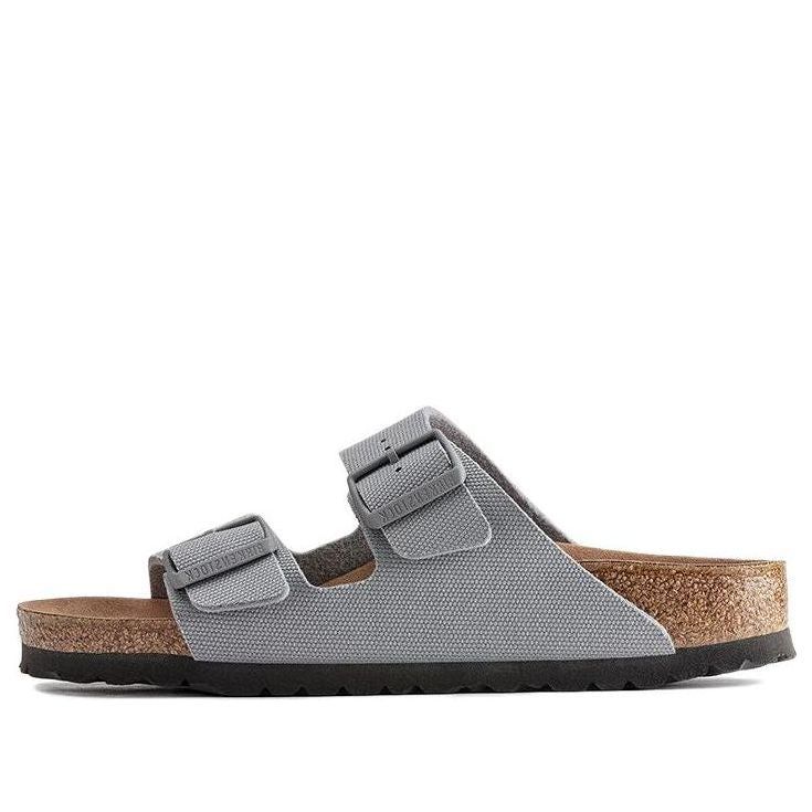 Birkenstock Arizona Vegan Men Textile 'Stone Coin' 1023015 sold by KicksCrew