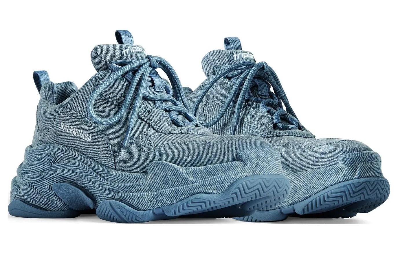 (WMNS) Balenciaga Triple S Sneakers 'Blue Denim' 524039W2DEN4000 sold by KicksCrew product image thumbnail 2