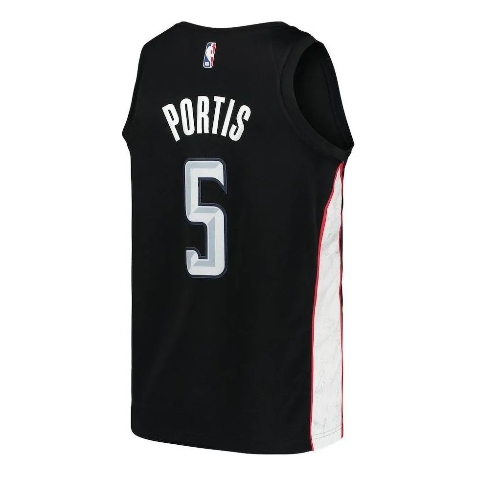 Nike NBA Wall Washington Wizard Jersey 'Black White' AJ4651-010 sold by KicksCrew product image thumbnail 2