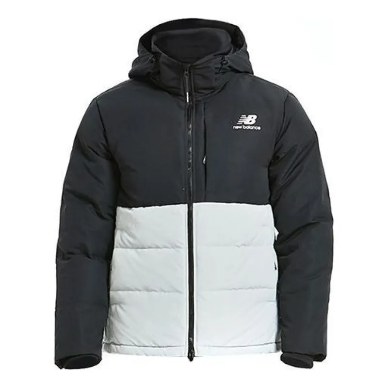 New Balance Windproof Lifestyle Down Jacket 'Black White' AMJ93551-LAN sold by KicksCrew