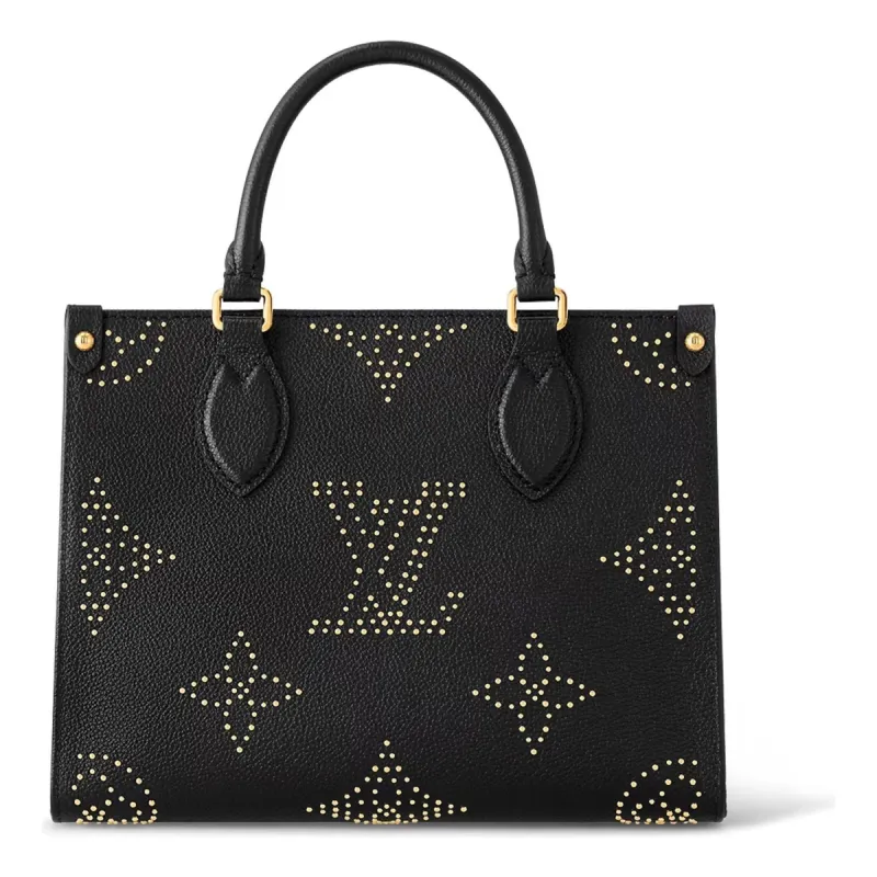 (WMNS) LOUIS VUITTON OnTheGo PM Monogram Empreinte Tote Bag 'Black' M46733 sold by KicksCrew