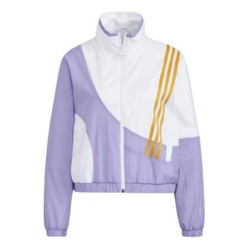 (WMNS) Adidas Neo APR TT Jackets 'Purple White' HM9911 sold by KicksCrew